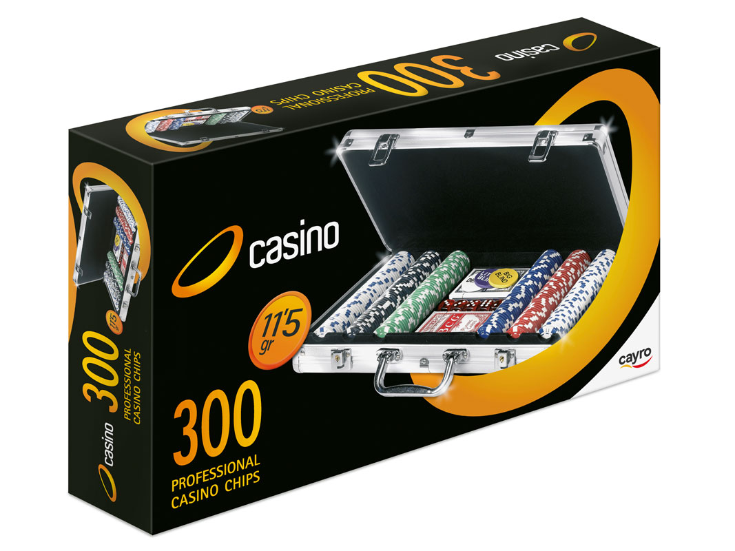 MALETÍN 300 FICHAS DE POKER 11,5 GR